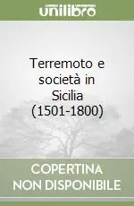Terremoto e società in Sicilia (1501-1800) Prezzo Scontato