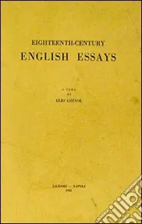 Eighteenth-century English essays Solo Oggi
