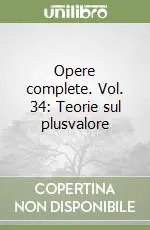Offerta Del Giorno Opere complete. Vol. 34 Teorie sul plusvalore