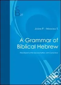 Novità A Grammar of Biblical Hebrew