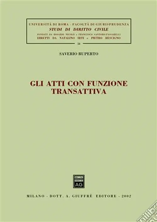 Offerta Speciale Gli atti con funzione transattiva