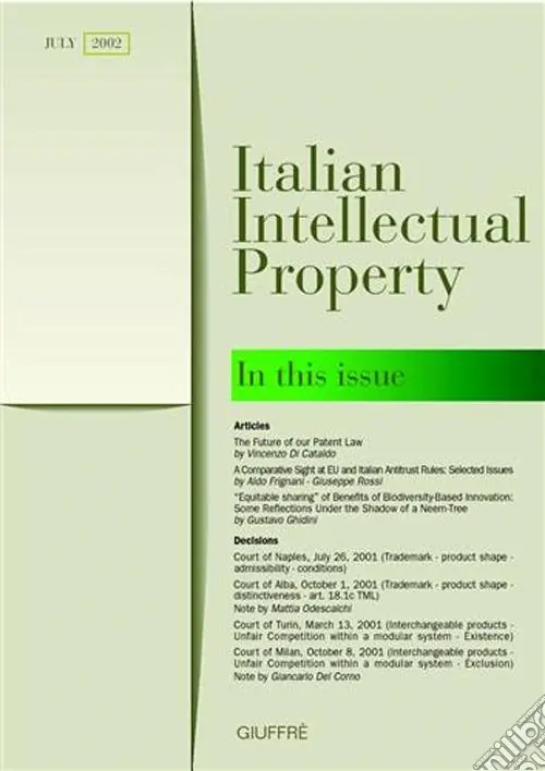 Italian intellectual property (July 2002) Must-Have