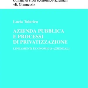 Azienda pubblica e processi di privatizzazione. Lineamenti economico-aziendali Ordina Subito