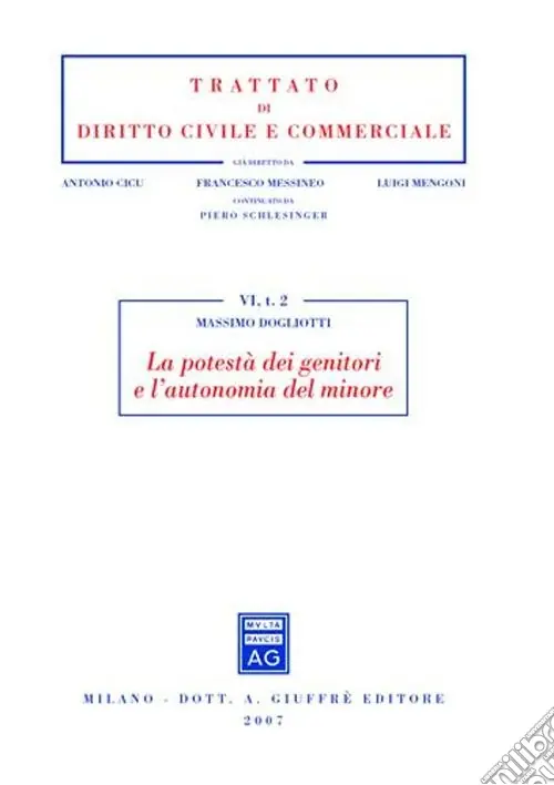 Novità La potestà dei genitori e l‘autonomia del minore