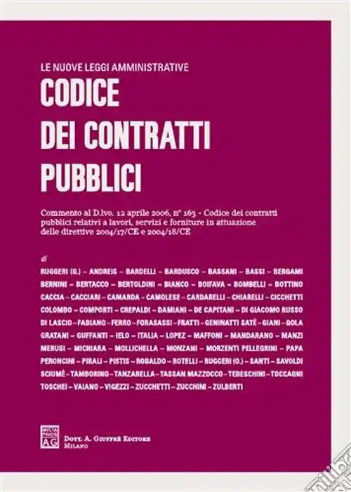 Più Venduto Codice dei contratti pubblici