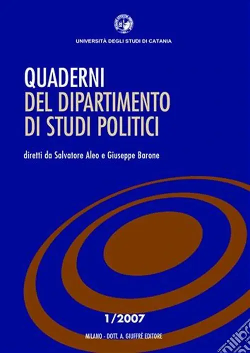 Quaderni del Dipartimento di studi politici (2007). Vol. 1 Promo Stagionale