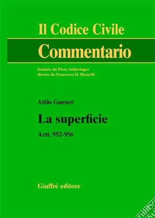 Compra Oggi Stesso La superficie. Artt. 952-956