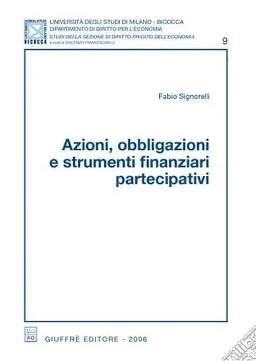 Occasione Azioni, obbligazioni e strumenti finanziari partecipativi