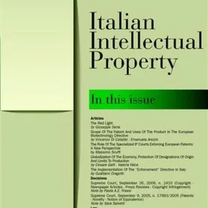 Quantità Limitata Italian intellectual property (2006)