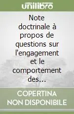 Ultime Pezzi Note doctrinale à propos de questions sur l‘engagement et le comportement des catholiques dans la vie politique