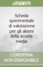 Vendita Finale Scheda sperimentale di valutazione per gli alunni della scuola media