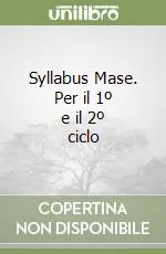 Più Venduto Syllabus Mase. Per il 1º e il 2º ciclo