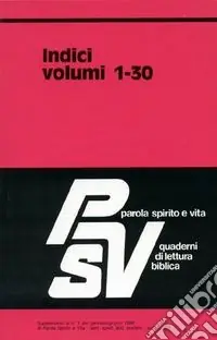 Prezzo Basso Indici di Parola Spirito e Vita PSV 1-30