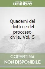Promozione Esclusiva Quaderni del diritto e del processo civile. Vol. 5