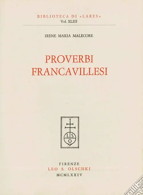 Ultimissimo Modello Proverbi francavillesi