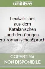 Lexikalisches aus dem Katalanischen und den übrigen ibero-romanischenSprachen Spedizione Espresso