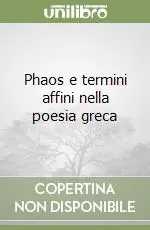 Popolare Phaos e termini affini nella poesia greca