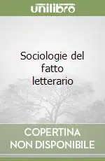Promozione Sociologie del fatto letterario