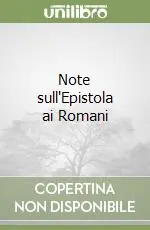 Note sull‘Epistola ai Romani Promozione
