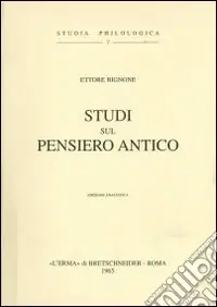 Studi sul pensiero antico (1938) Economico