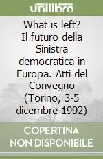 What is left? Il futuro della Sinistra democratica in Europa. Atti del Convegno (Torino, 3-5 dicembre 1992) Solo Oggi