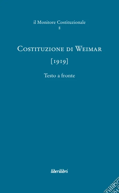 Costituzione di Weimar (1919) Nuova Collezione