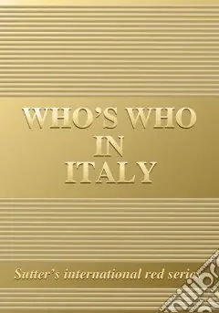 Promo Stagionale Who‘s who in Italy 2008. Gold edition