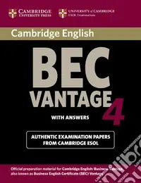 Occasione Imperdibile Cambridge English Business Certificate. Vantage 4 Student‘s Book with answers