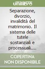 Separazione, divorzio, invalidità del matrimonio. Il sistema delle tutele sostanziali e processuali. Con CD-ROM Ultime Pezzi
