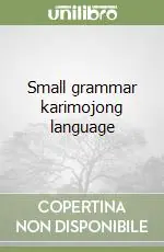 Small grammar karimojong language Offerta