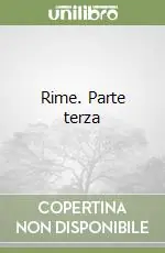Occasione Rime. Parte terza