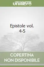 Epistole vol. 4-5 Prezzo Scontato