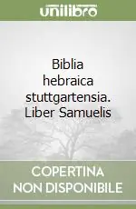 Biblia hebraica stuttgartensia. Liber Samuelis Miglior Prezzo