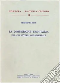 Prezzo Di Fabbrica La dimensione trinitaria del carattere sacramentale