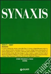 Reso Gratuito Quaderni di Synaxis. Vol. 25/1
