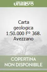 Occasione Carta geologica 1 50.000 F° 368. Avezzano