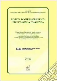 Di Tendenza Rivista di giurisprudenza ed economia d‘azienda (2007). Vol. 1