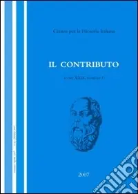 Subito Disponibile Il contributo (2007). Vol. 1