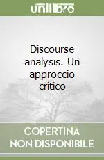 Prezzo Conveniente Discourse analysis. Un approccio critico