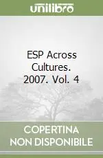 ESP Across Cultures. 2007. Vol. 4 Affare