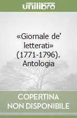 «Giornale de‘ letterati» (1771-1796). Antologia Sconto
