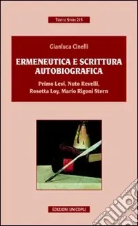 Ermeneutica e scrittura autobiografica Ultimissimo Modello