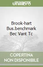Prezzo Ridotto Brook-hart Bus.benchmark Bec Vant Tc