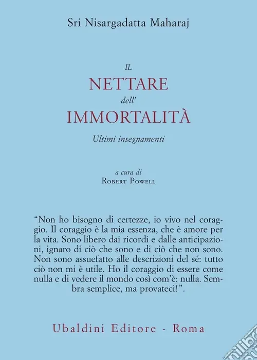Pagamento Sicuro Il nettare dell‘immortalità. Ultimi insegnamenti