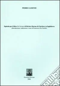 Promozione Esclusiva Epistola per il libro De veritate di Herbert Barone di Cherbury in Inghilterra