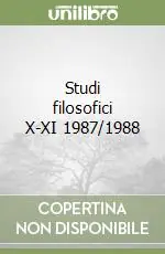 Studi filosofici X-XI 1987/1988 Pagamento Sicuro