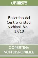 Promozione Bollettino del Centro di studi vichiani. Vol. 17/18