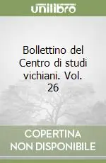 A Buon Prezzo Bollettino del Centro di studi vichiani. Vol. 26