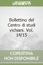 Ultimissimo Modello Bollettino del Centro di studi vichiani. Vol. 14/15