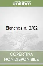 Subito Disponibile Elenchos n. 2/82